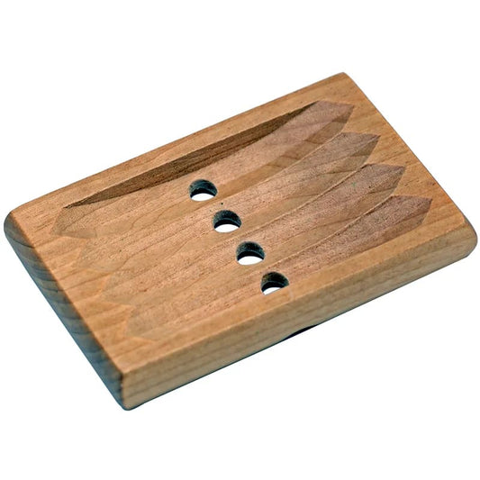Wellness Seifenhalter aus Holz, 10.5x6.5x1 cm