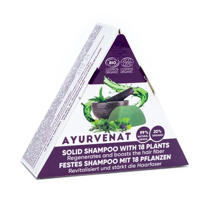 Ayurvenat Solide Shampoo Block BIO, 50g